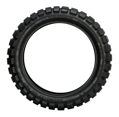 Shinko Tire 805 Dual Sport Rear 130/80-17 bias tire with reflector technology for motorcycles, showing tread pattern and sidewall details.