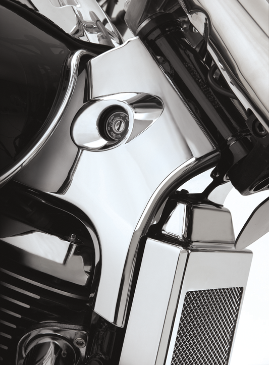SHOW CHROME Neck Covers - Chrome 82-201 - Howling Moto