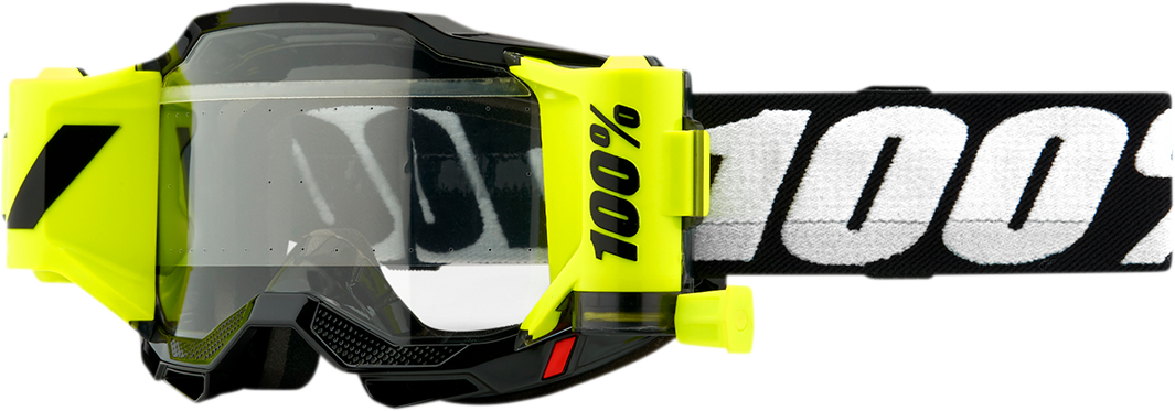 100% Accuri 2 Forecast Goggles - Black - Clear 50017-00001 - Howling Moto