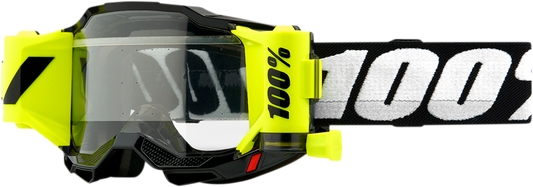 100% Accuri 2 Forecast Goggles - Black - Clear 50017-00001 - Howling Moto