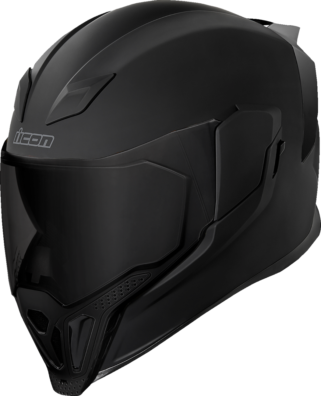 Bill's Exhausts ICON Airflite™ Dark Rubatone helmet in large size, featuring a sleek aerodynamic design and matte finish.