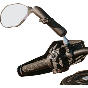 Bill's Exhausts RAM MOUNTS Tough-Mirror™ Left side mirror without ball for motorcycle or vehicle, durable and rugged design.
