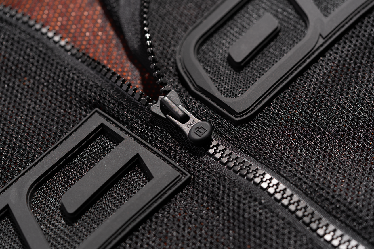 Bill's Exhausts ICON Mesh AF™ Leather Jacket in black, XL size, featuring mesh panels and sleek leather design.