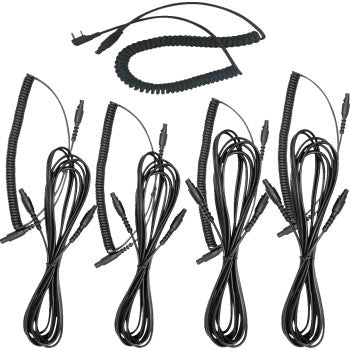 Black NAVATLAS intercom and radio headset kit for 4-seat vehicles by Bill's Exhausts, shown with headsets and communication devices.