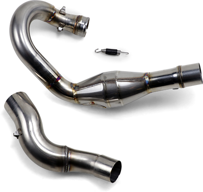 Bill's Exhausts FMF MegaBomb header for FE 350 KTM 2017-2019, showing the exhaust header pipe with branding and mounting details.