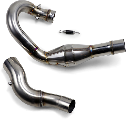 Bill's Exhausts FMF MegaBomb header for FE 350 KTM 2017-2019, showing the exhaust header pipe with branding and mounting details.