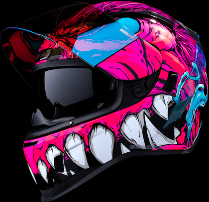 Pink ICON Airform™ helmet with MIPS® safety system, size 2XL, featuring sleek design and vented construction for men.