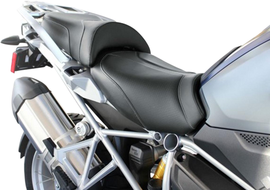 Black SADDLEMEN Adventure Tour Seat for BMW, one-piece stitched seat with standard design, suitable for touring motorcycles.