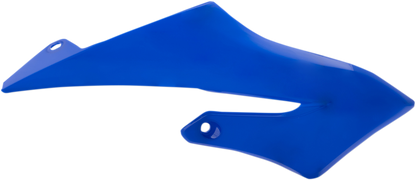 Blue Acerbis radiator shrouds for motorcycle body protection, designed with sleek aerodynamic styling.