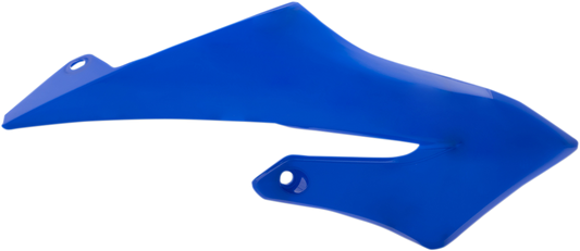 Blue Acerbis radiator shrouds for motorcycle body protection, designed with sleek aerodynamic styling.