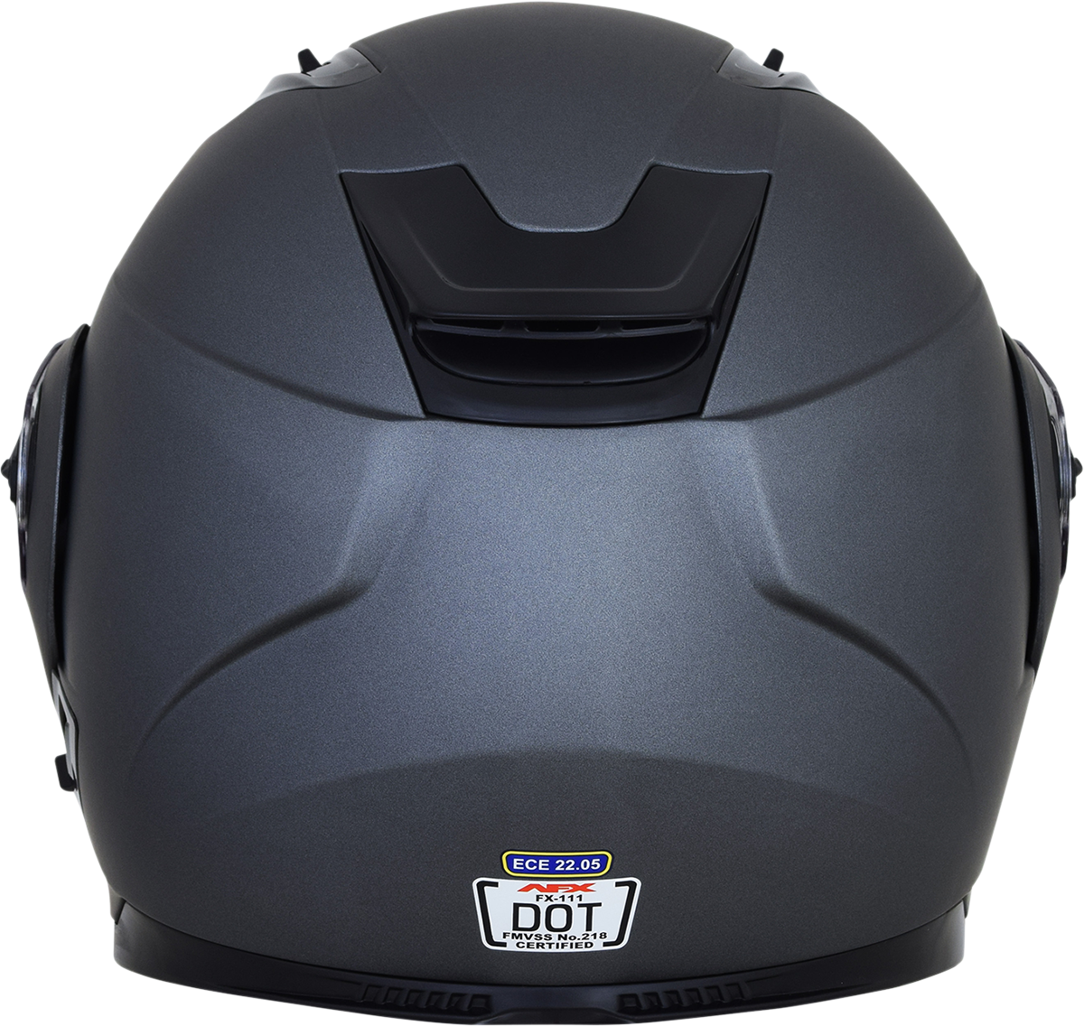 Frost gray AFX FX-111 helmet in medium size, lightweight motorcycle helmet with ventilation and aerodynamic design.