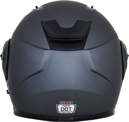 Frost gray AFX FX-111 helmet in medium size, lightweight motorcycle helmet with ventilation and aerodynamic design.