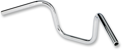Chrome BILTWELL Chumps 8-inch handlebars for motorcycles, featuring sleek, curved design and sturdy construction.