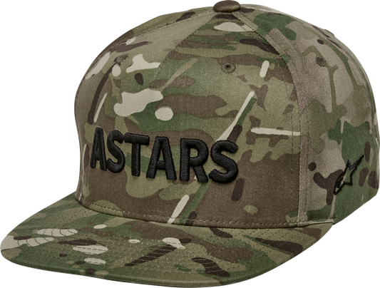 Alpinestars Gillis hat in green and black, one size, casual hat with adjustable strap, featuring brand logo on the front.