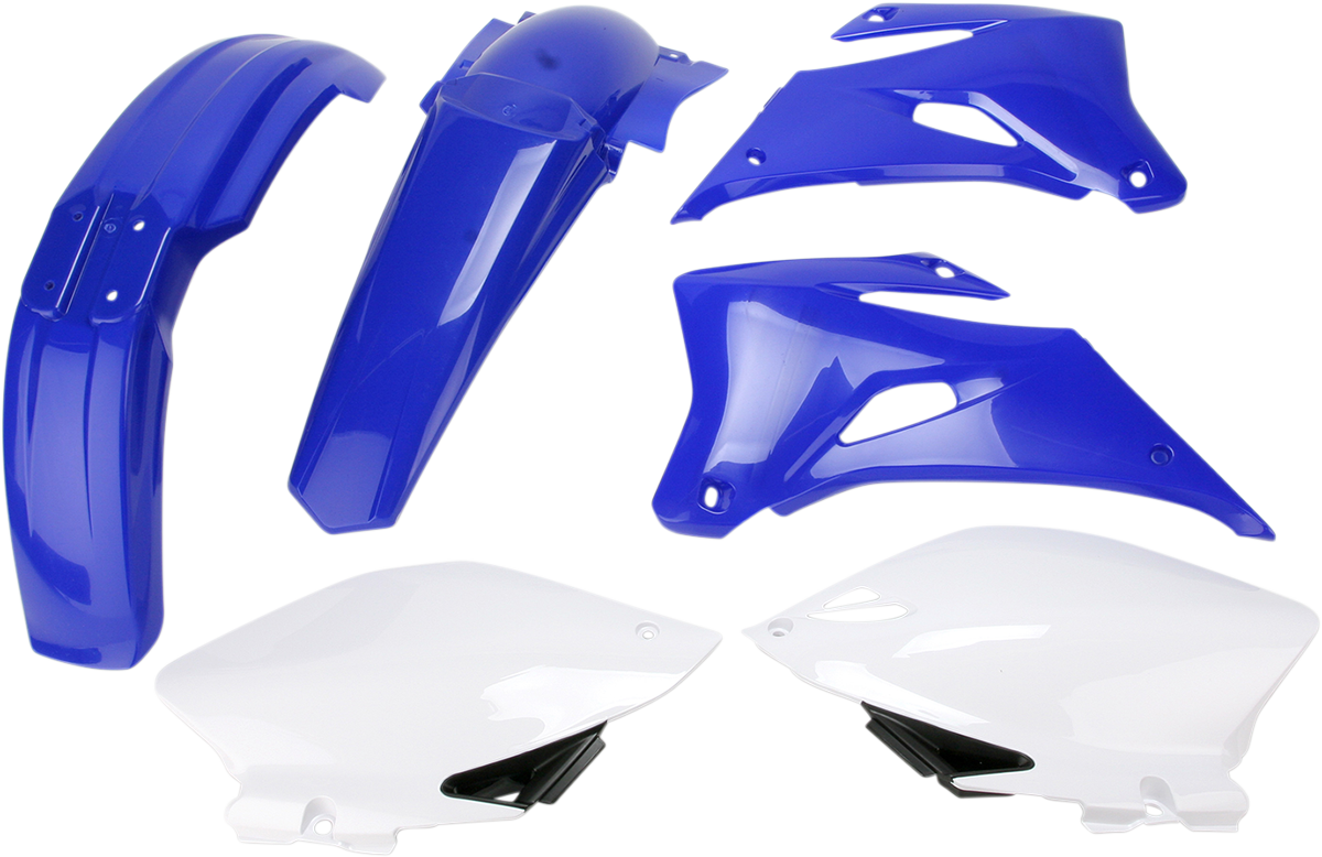 A black ACERBIS standard replacement body kit for Yamaha YZ250/450F 2006-2009, shown assembled with body panels and decals.