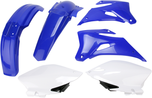 A black ACERBIS standard replacement body kit for Yamaha YZ250/450F 2006-2009, shown assembled with body panels and decals.