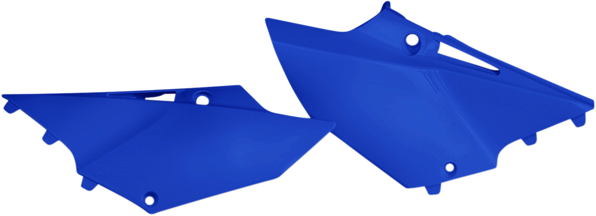 Blue Acerbis side panels for motorcycle body, with product code 2402990211, featuring sleek design and branding details.