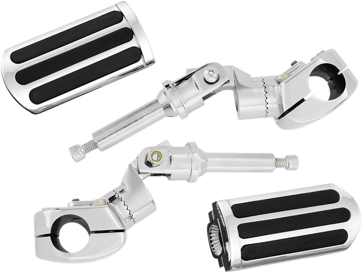 Bill's Exhausts SHOW CHROME Highway Rail Pegs engine parts for GL1800 motorcycle, featuring chrome finish and sturdy construction.