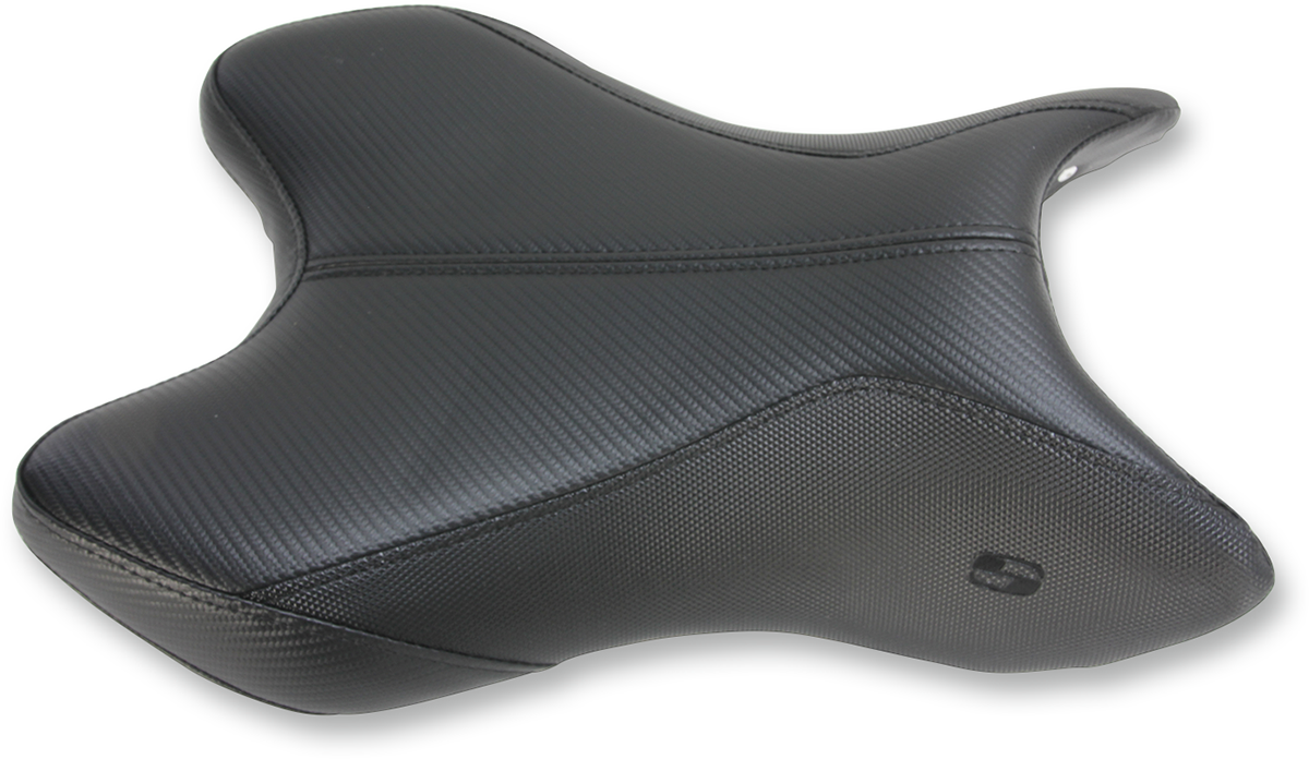 SADDLEMEN GP-V1 standard motorcycle seat for Yamaha YZF '07-'08, black seat with textured surface, designed for Yamaha YZF models.