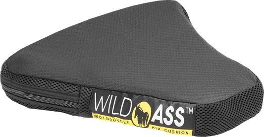 Bill's Exhausts Wild Ass Sport-Lite Air Seat Cushion in black, lightweight and cushioned seat for comfort and support.