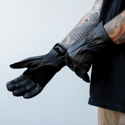 Black BILTWELL Work 2.0 Gloves in XS size, showcasing durable gloves with textured palms and snug fit for work and outdoor activities.