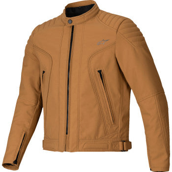 Bill's Exhausts ALPINESTARS Clayton WR jacket in utility brown and light gold, 3XL, featuring durable fabric and stylish design.