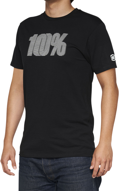 100% Deflect T-Shirt - Black - Small 32143-001-10 - Howling Moto