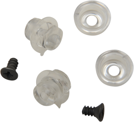 Bill's Exhausts ICON Pinlock® replacement helmet pins, shown in a close-up image of the small metal pins used for helmet parts.