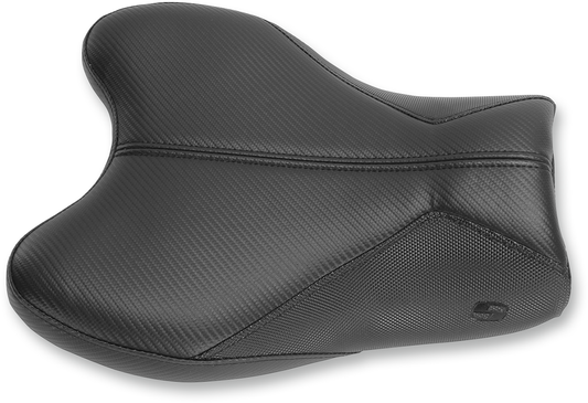 Bill's Exhausts Saddlemens GP-V1 seat for GSX '07-'08, standard motorcycle seat with textured surface and ergonomic design.