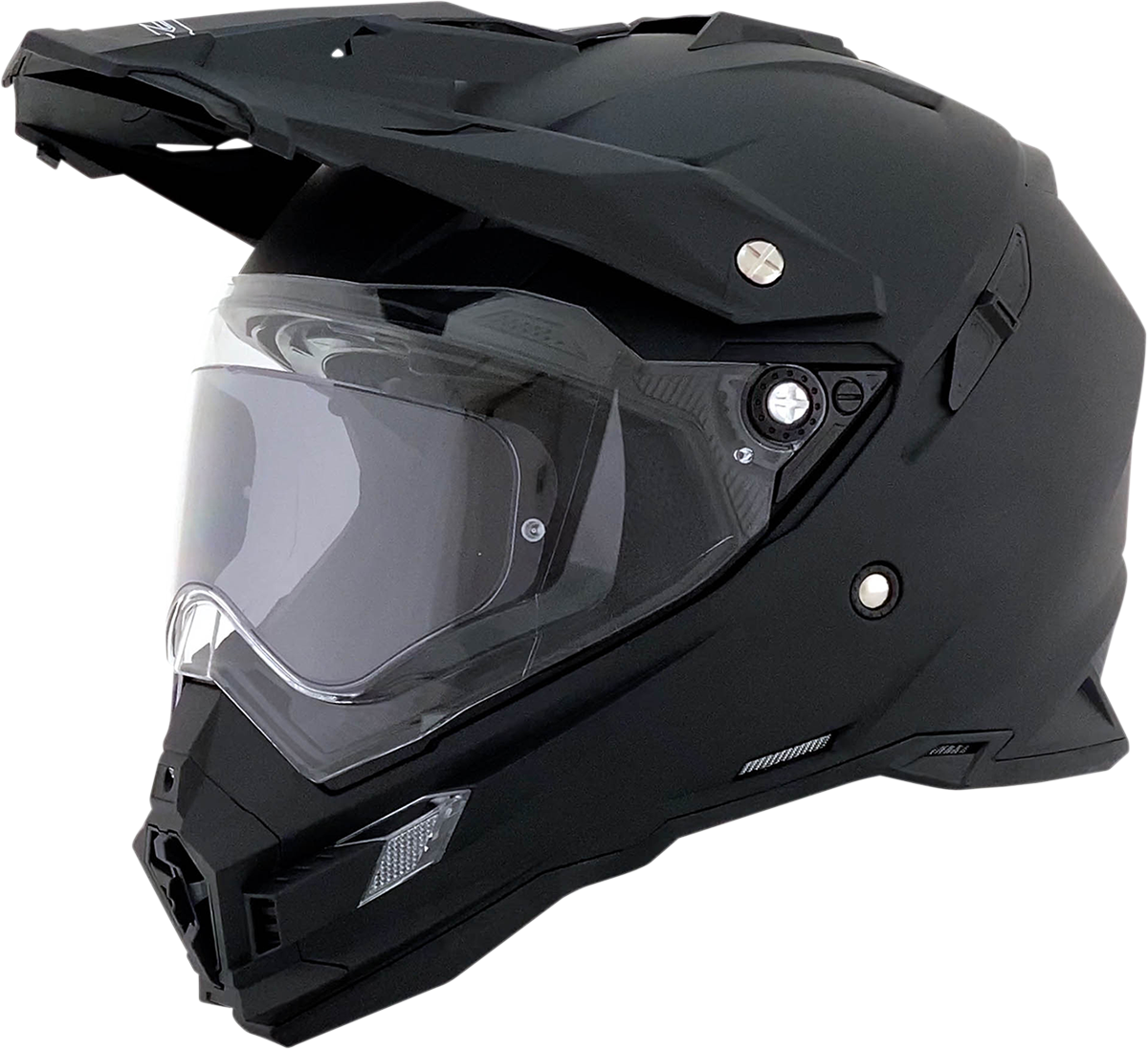 Dark smoke Max Pinlock lens shield for AFX FX-41DS helmet, helmet parts by Bill's Exhausts, clear view and protection.