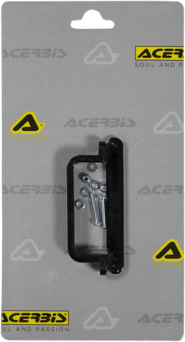 Black ACERBIS cable guide for bikes, designed to organize and protect cables, with a sleek body style and durable construction.