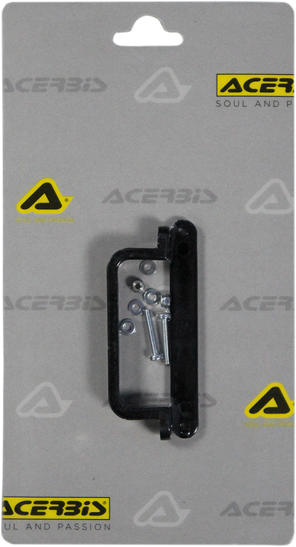Black ACERBIS cable guide for bikes, designed to organize and protect cables, with a sleek body style and durable construction.