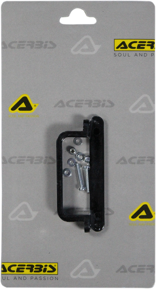 Black ACERBIS cable guide for bikes, designed to organize and protect cables, with a sleek body style and durable construction.