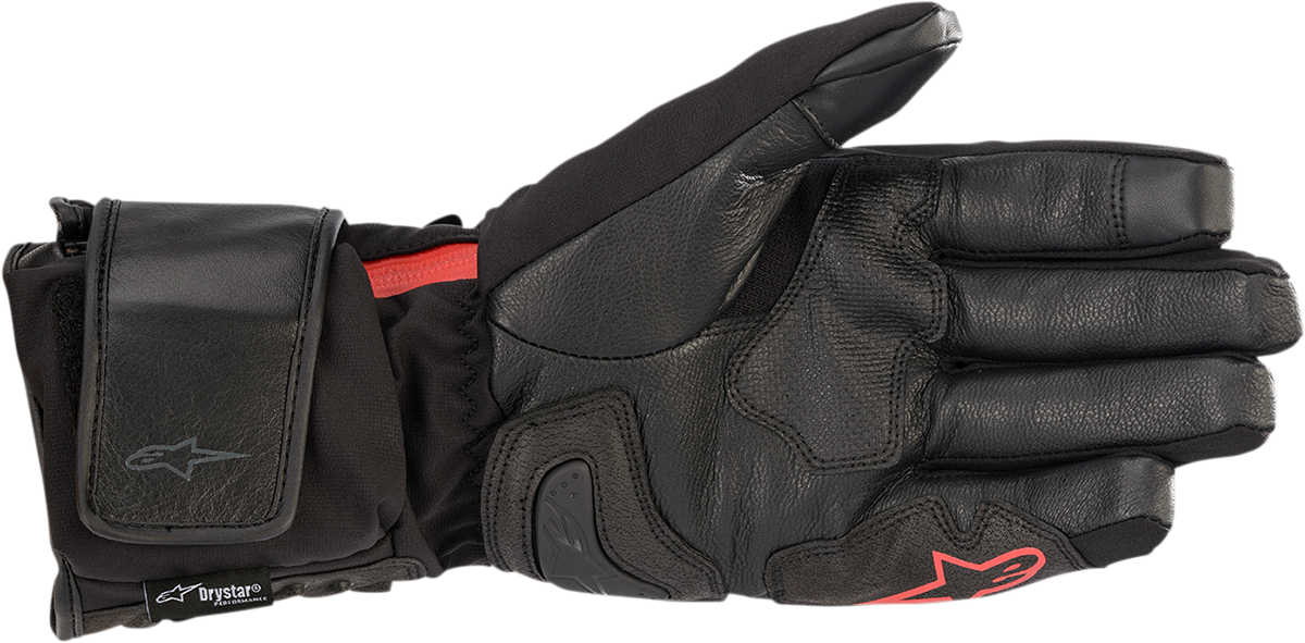 Black ALPINESTARS HT-7 Heat Tech Drystar® Gloves in 2XL with reinforced palms and touchscreen-compatible fingertips.