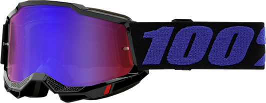 100% Youth Accuri 2 Goggles - Moore - Red/Blue Mirror 50025-00005 - Howling Moto