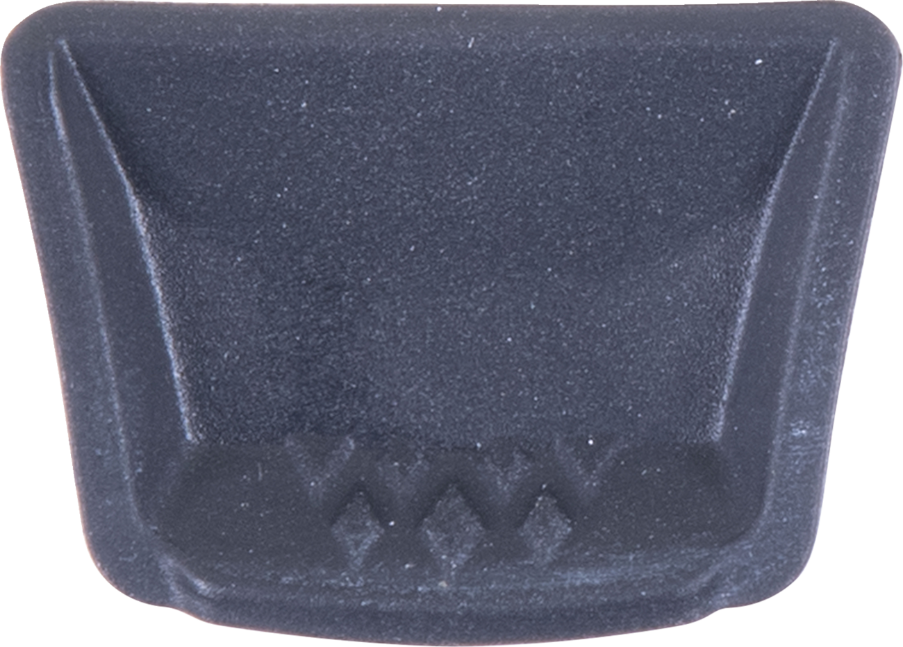 Black rubber chin vent plug for Alpinestars Supertech R10 helmet, designed to replace or cover vent openings.