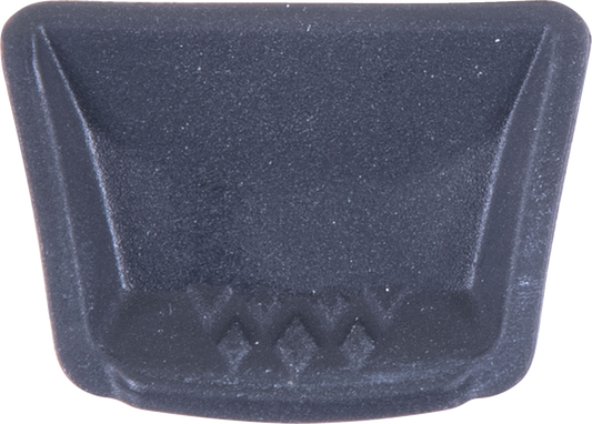 Black rubber chin vent plug for Alpinestars Supertech R10 helmet, designed to replace or cover vent openings.