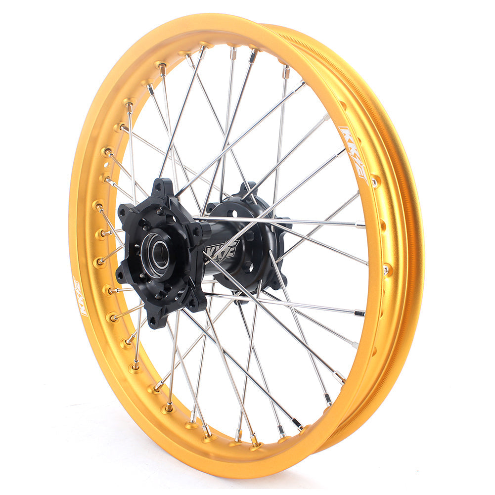 KKE 21 & 19 Dirt Bike Gold Rims for Suzuki RM125 2001-2007 RM250 2008 - Howling Moto