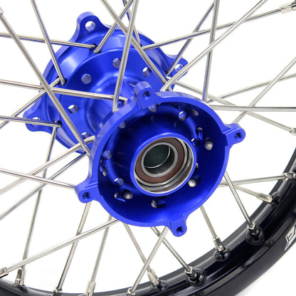 KKE 17"*1.4/14"*1.6 Spoked Kid's Big Wheels Rims Fit KTM SX 85 2003-2020 Husqvarna TC 85 2014-2020 Blue Hub - Howling Moto