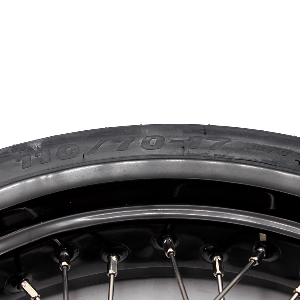KKE 17 Inch Supermoto Wheels Tires for SUZUKI RMZ250 2007-2024 RMZ450 2005-2024 - Howling Moto