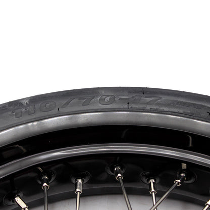 KKE 17 Inch Supermoto Wheels Tires for SUZUKI RMZ250 2007-2024 RMZ450 2005-2024 - Howling Moto