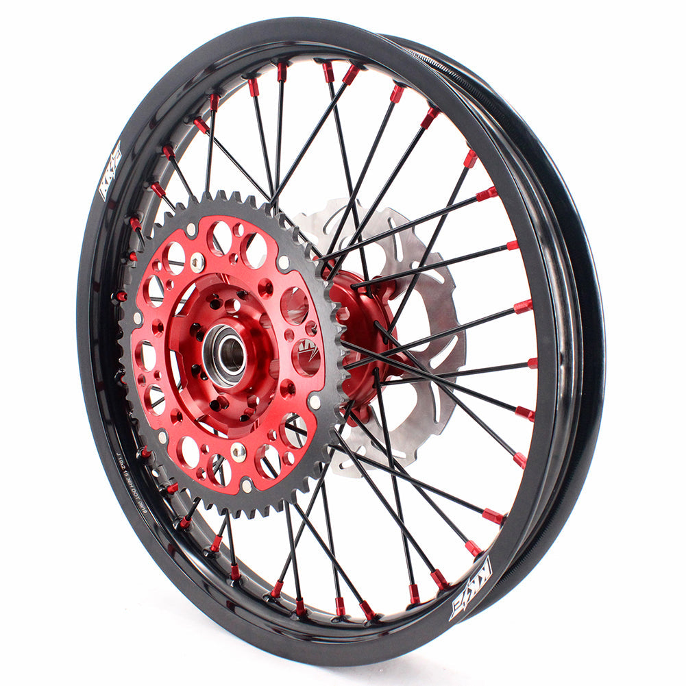 KKE 21 & 19 MX Rims for Suzuki RMZ250 2007-2024 RMZ450 2005-2024 Black Spokes - Howling Moto