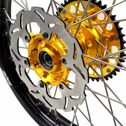 KKE 21 & 19 Wheels for Suzuki RMZ250 2007 RMZ450 2005-2024 Gold&Black - Howling Moto