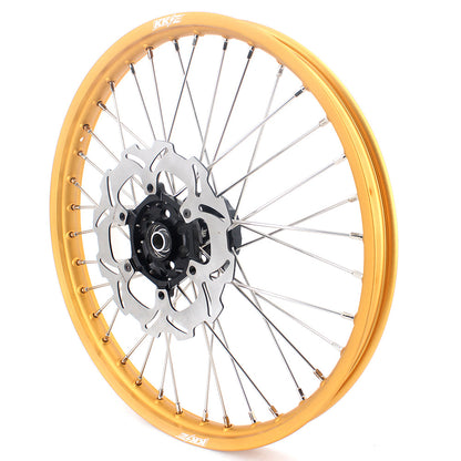 KKE 21 & 19 Dirt Bike Gold Rims for Suzuki RM125 2001-2007 RM250 2008 - Howling Moto