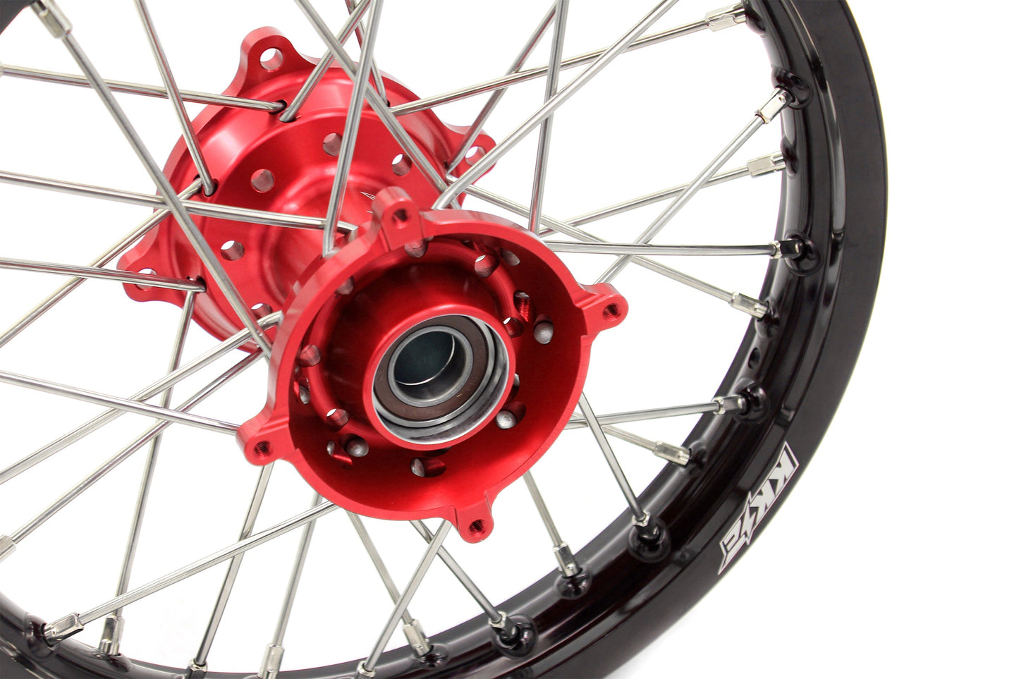 KKE 17"*1.4/14"*1.6 Spoked Small Kid's Wheels Set For KTM SX 85 2003-2020 Red Hub - Howling Moto
