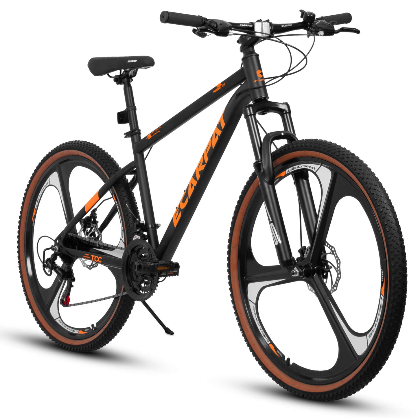 Hycline Ecarpat Cirge MTB bicycle with 27.5-inch wheels, black frame, and mountain bike design displayed in the image.