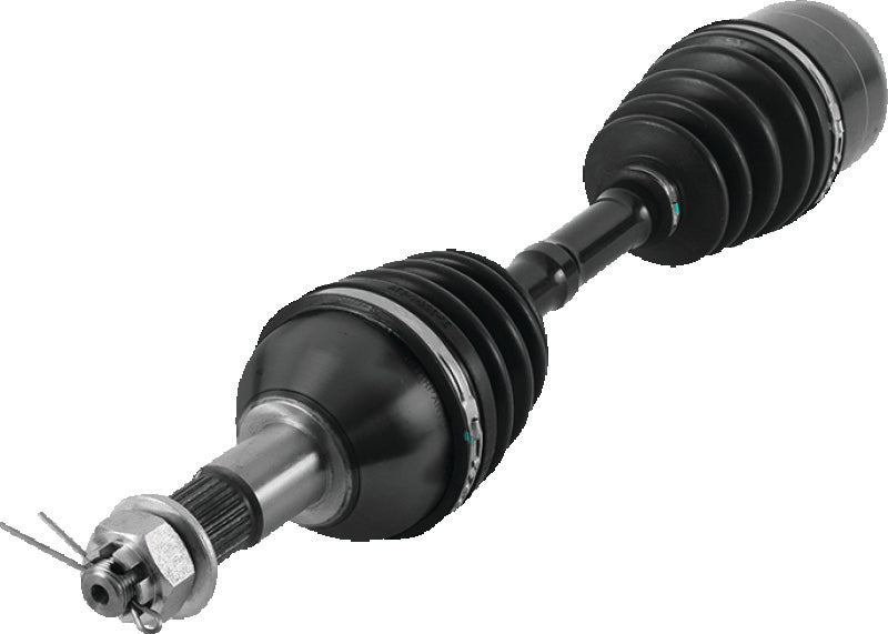QuadBoss replacement axle for Can-Am Outlander and Renegade 500 & 800R EFI models, showing the durable axle component.