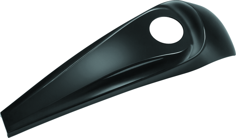 Kuryakyn Smooth Dash Console for Harley Davidson 2008-2009 models, black plastic with integrated mounting points and control openings.