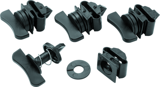 QuadBoss windshield replacement hardware part #568286 for powersports vehicles, shown in the image with mounting components and hardware.