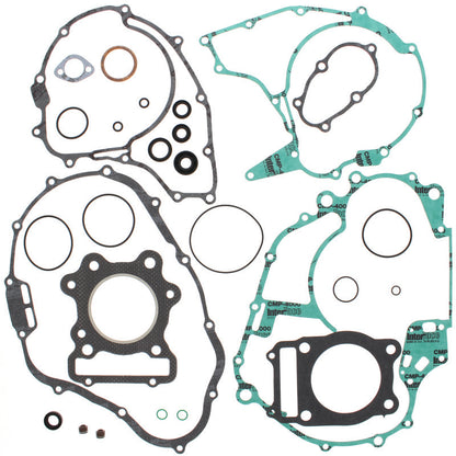 QuadBoss Honda TRX300 FourTrax gasket set with oil seals, includes complete engine gaskets and sealing components.